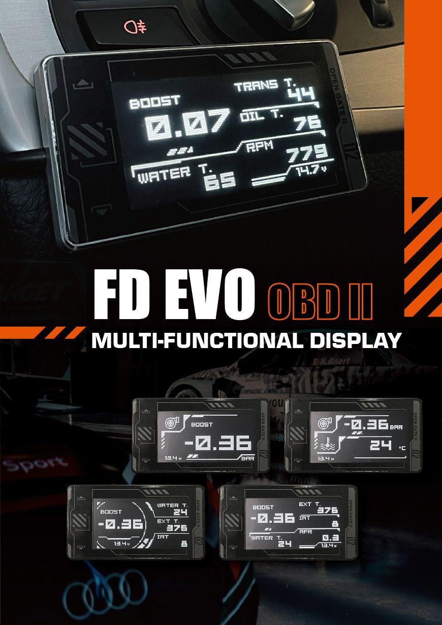 L'affichage numérique multi-fonction FD EVO offre une variété de modes d'affichage